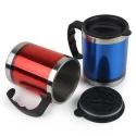 Travel Mug High Quality Stainless Steel Insulated Double Wall Plastic Coffee Mug with Lid and Ergonomic Anti Slip Handle  Hot Remains Hot and Cold Remains Cold