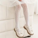 Girls Stockings Hollow Bow Tights For Kids Fishnet Clothing